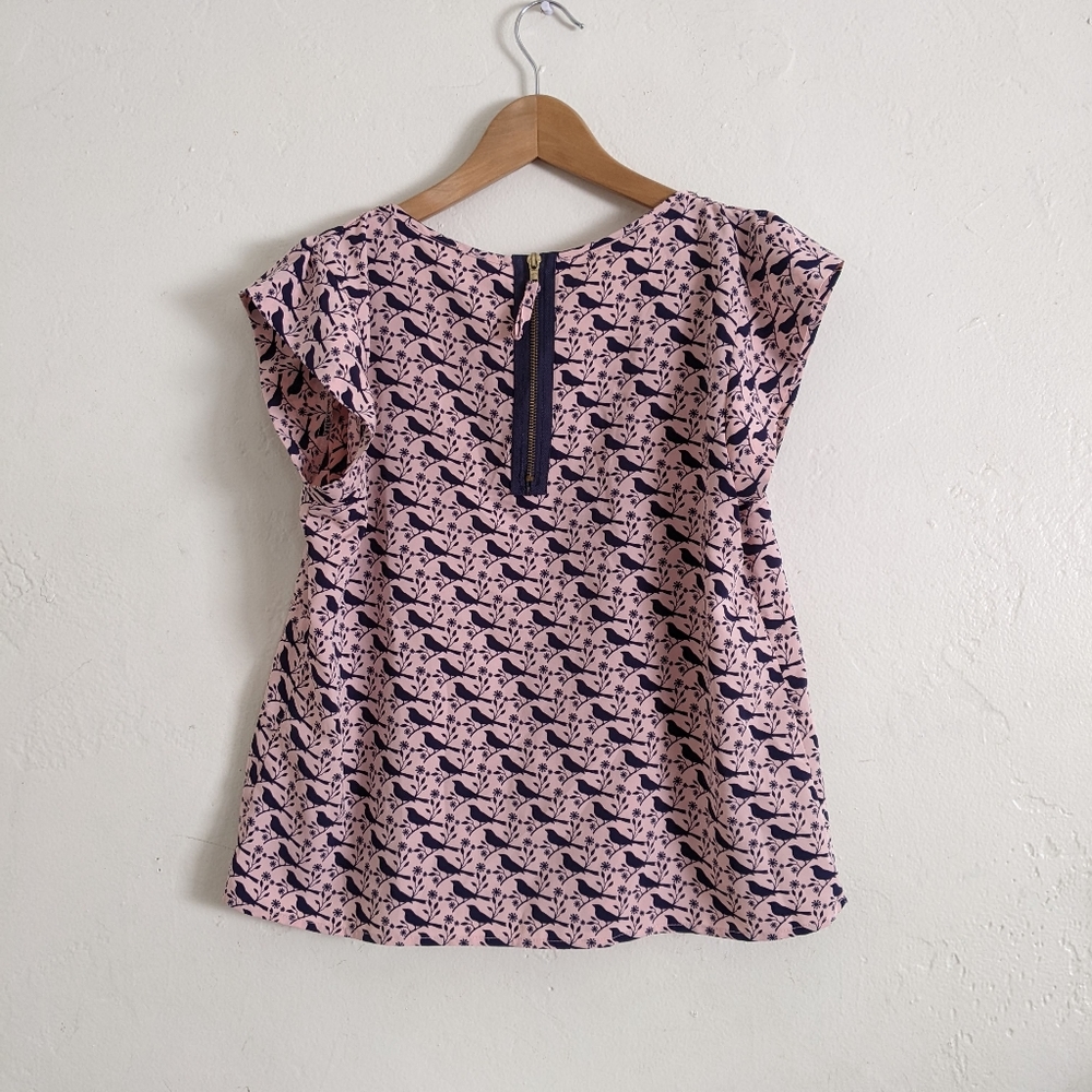 Bird Pattern Blouse - image 2
